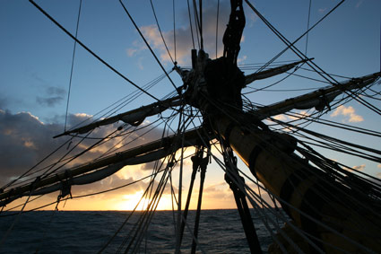 Morgon pÂ Indiska oceanen.